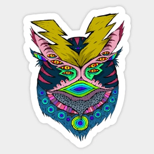 Lemur Head Sticker